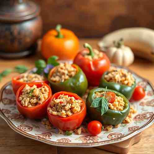 Greek Yemista - Stuffed Peppers & Tomatoes Today